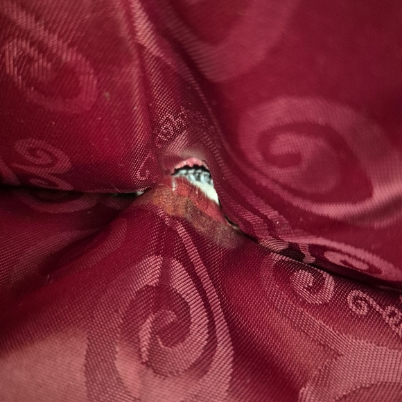 Brighton Women's Vintage Brown Leather Croc Embossed Tri-Fold Organizer Wallet - Picture 12 of 14